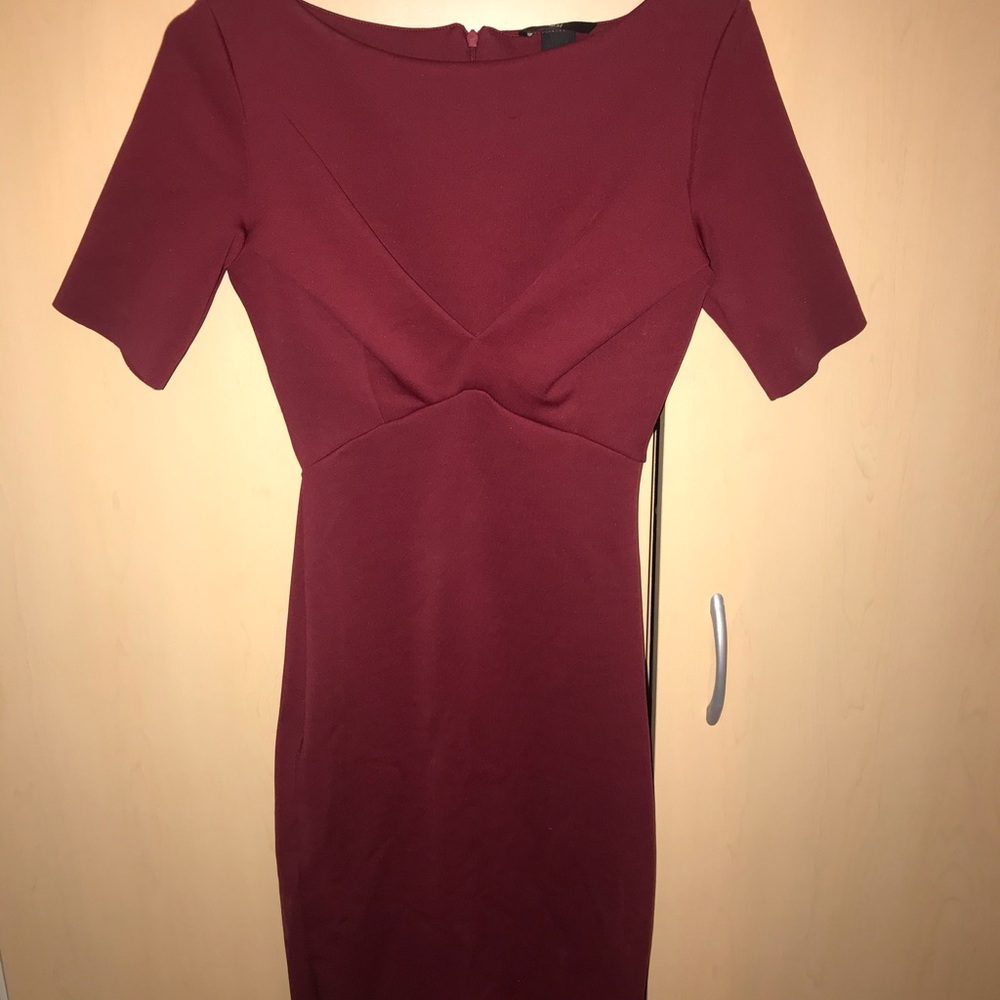 Burgundy dress HM